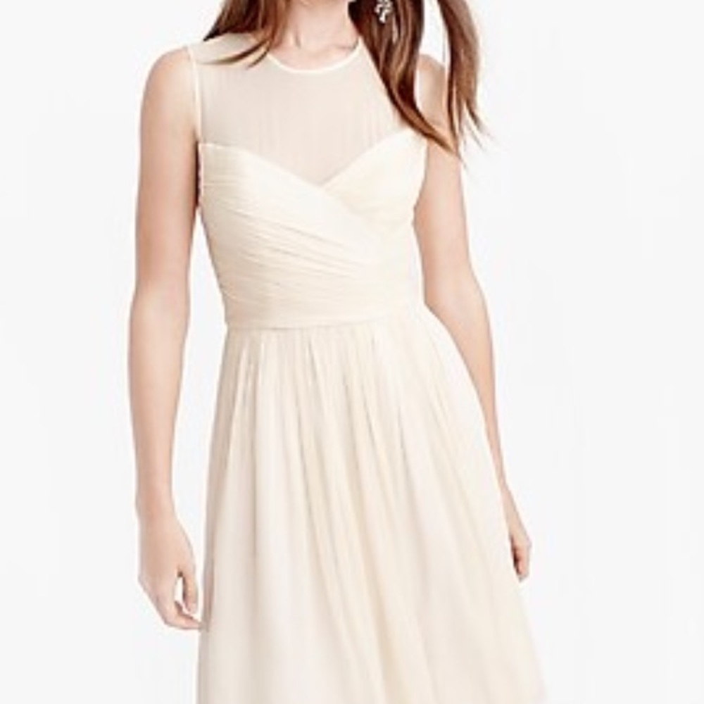 J crew Silk Chiffon Clara Dress